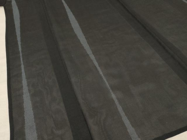 平和屋着物＊夏物 紗紬 変わり縞 正絹 逸品 AABE7461jd