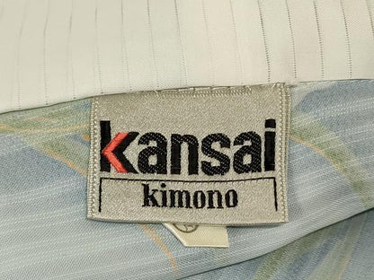 平和屋着物＊夏物 世界的ファッションデザイナー 山本寛斎 kansaiブランド 小紋 紗 草花文 洗える着物 AABE7468jd