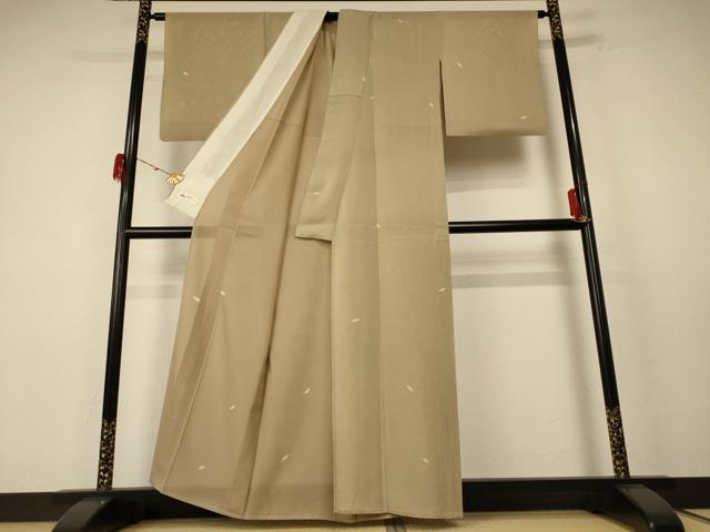 平和屋着物＊夏物 小紋 絽 舞葉文 やまと誂製 正絹 逸品 AABE7473jd