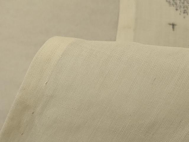 平和屋着物＊夏物 越後上布 幾何学文様 苧麻 逸品 AABE7483jd