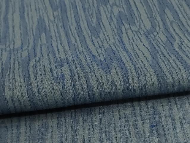 平和屋着物＊夏物 お召 紗 杢目文 正絹 逸品 AABE7495jd