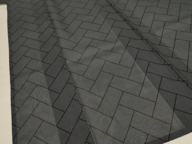 平和屋着物＊夏物　本場大島紬　夏大島　檜垣文　正絹　逸品　AABE7497jd