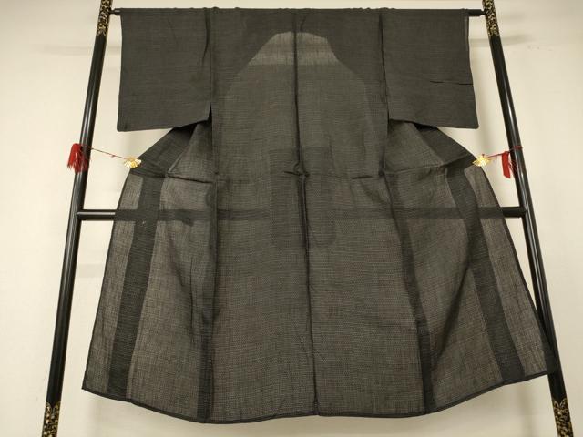 平和屋着物＊夏物 男性 上布 絣柄 麻 逸品 AABE7498jd