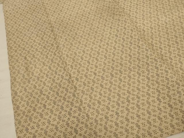 平和屋着物＊夏物　小千谷ちぢみ　絣柄　麻　逸品　AABE7502jd