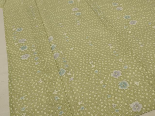 平和屋着物＊夏物 小紋 絽 花尽くし 洗える着物 AABE7508jd