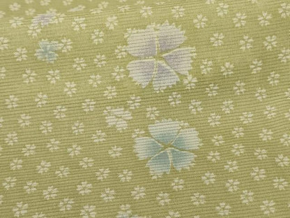 平和屋着物＊夏物 小紋 絽 花尽くし 洗える着物 AABE7508jd
