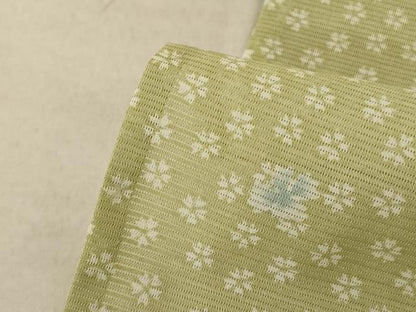 平和屋着物＊夏物 小紋 絽 花尽くし 洗える着物 AABE7508jd