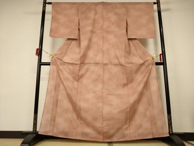 平和屋着物＊夏物 小紋 絽 霞文 洗える着物 AABE7511jd