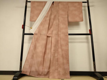 平和屋着物＊夏物 小紋 絽 霞文 洗える着物 AABE7511jd