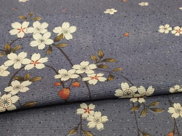 平和屋着物＊夏物 訪問着 絽 桜 洗える着物 AABE7515jd