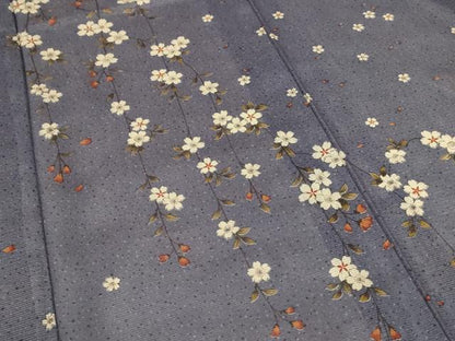 平和屋着物＊夏物 訪問着 絽 桜 洗える着物 AABE7515jd