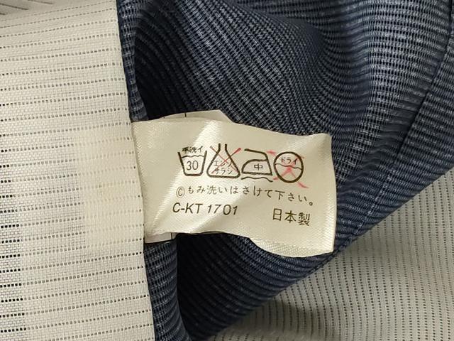平和屋着物＊夏物 訪問着 絽 扇面花文 暈し染め 金彩 洗える着物 AABE7519jd