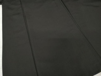 平和屋着物●男性　黒紋付　正絹　逸品　AABE7576ck