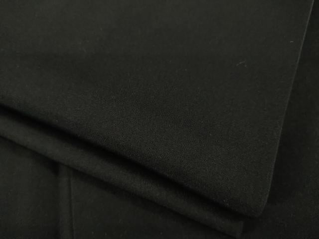 平和屋着物●男性　黒紋付　正絹　逸品　AABE7576ck