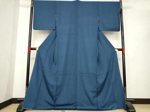 平和屋着物●江戸小紋　鮫小紋柄　ロング丈　正絹　逸品　未使用　AABE7577ck
