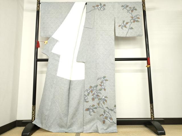 平和屋着物●訪問着　作家物　総絞り　南天文　金彩　正絹　逸品　AABE7580ck 平和屋着物○訪問着 作家物 総絞り 南天文 金彩 正絹 逸品 AABE7580ck