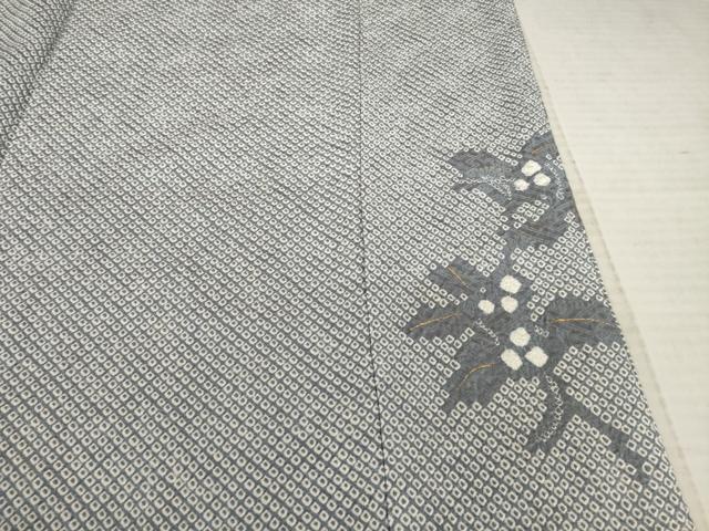 平和屋着物○訪問着 作家物 総絞り 南天文 金彩 正絹 逸品 AABE7580ck