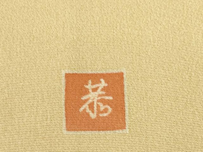 平和屋着物●訪問着　友禅　作家物　扇面群れ鶴花文　正絹　逸品　AABE7585ck