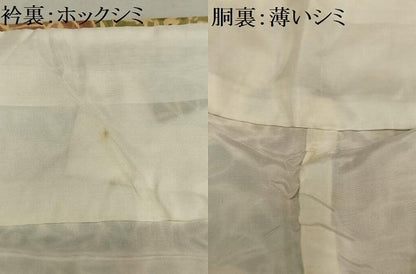 平和屋着物■上質な小紋　風景草花文　正絹　逸品　AABE7694oa