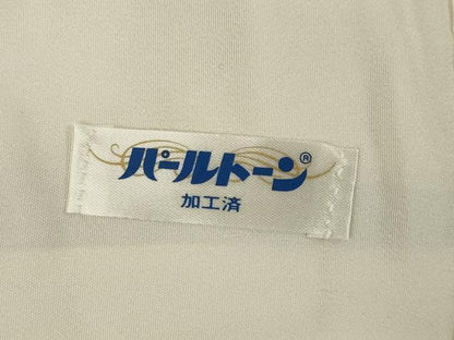 平和屋着物●上質な小紋 絞り 兎花文 金彩 正絹 逸品 AABE7727ck