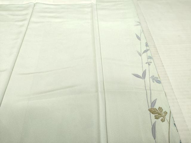 平和屋着物●高級染元　粋峰　林芳夫　京加賀友禅　訪問着　枝花文　やまと誂製　正絹　逸品　AABE7736ck
