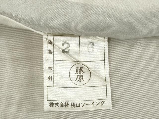 平和屋着物●訪問着　辻が花　駒刺繍　花丸文　暈し染め　金彩　正絹　逸品　AABE7737ck