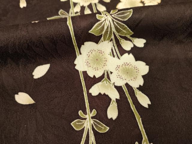 平和屋着物●尾上菊之助　振袖　駒刺繍　雪輪花文　暈し染め　金彩　ロング丈　正絹　逸品　AABE7741ck