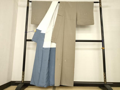 平和屋着物●世界的人形師　辻村寿三郎　ジュサブロー　訪問着　花弁　金彩　正絹　逸品　AABE7744ck