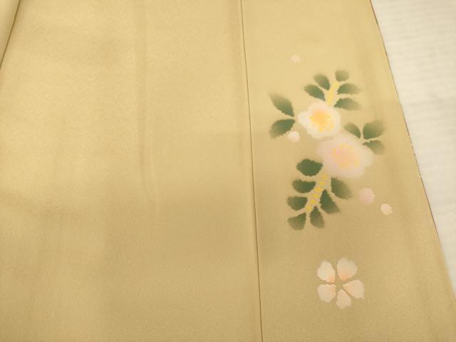 平和屋着物○訪問着 作家物 染苑 流水花文 金彩 正絹 逸品