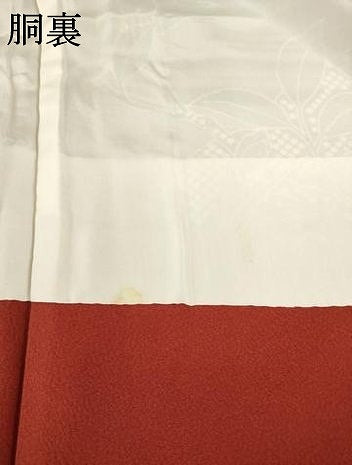 平和屋着物●豪華振袖　紅型　風景鴛鴦花蝶文　暈し染め　正絹　逸品　AABE7753ck