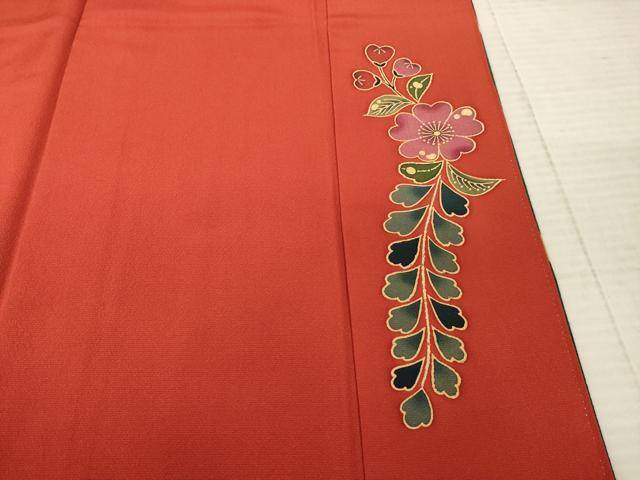 平和屋着物○手ざし京紅型染・宮崎紅型 宮崎良次 振袖 花鳥