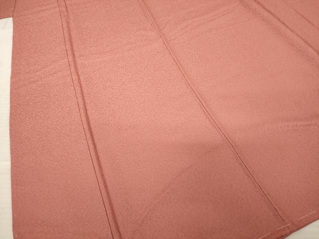 平和屋着物●本草木染作家　瑞鳳　色無地　蘇芳香色　正絹　逸品　AABE7760ck