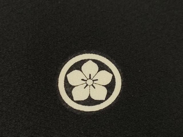 平和屋着物●本加賀作家　棒田孝　黒留袖　風景文　正絹　逸品　AABE7762ck