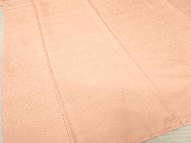 平和屋着物●上質な色無地　宍色　正絹　逸品　AABE7769ck