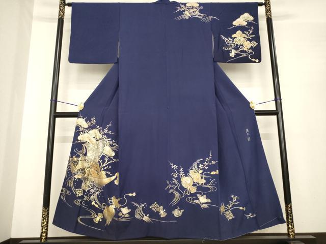 平和屋着物●金彩友禅　卓越技能者・名工・和田光正　訪問着　宝船　金彩　正絹　逸品　AABE7770ck