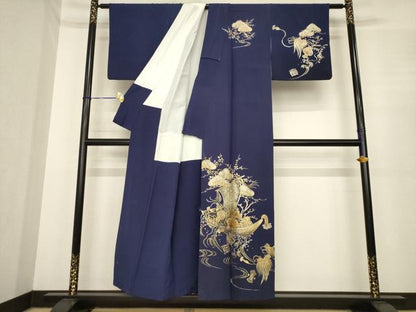 平和屋着物●金彩友禅　卓越技能者・名工・和田光正　訪問着　宝船　金彩　正絹　逸品　AABE7770ck