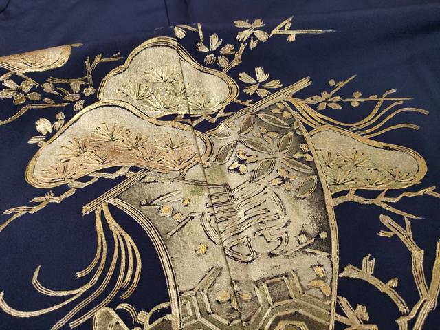 平和屋着物●金彩友禅　卓越技能者・名工・和田光正　訪問着　宝船　金彩　正絹　逸品　AABE7770ck