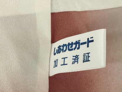 平和屋着物●訪問着　辻が花　絞り　舞花文　暈し染め　正絹　逸品　AABE7775ck