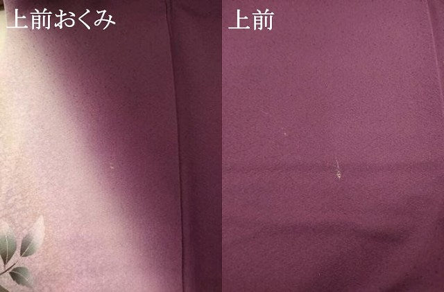 平和屋着物●東京友禅　菅有鬼一　訪問着　枝花文　暈し染め　さが美扱い　正絹　逸品　AABE7785ck 平和屋着物○東京友禅 菅有鬼一 訪問着 枝花文 暈し染め さが美扱い