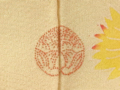 平和屋着物●本加賀友禅作家　金丸水明　振袖　草花文　正絹　逸品　AABE7788ck
