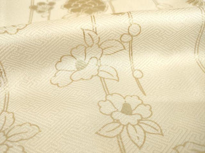 平和屋着物●訪問着　絞り　刺繍　花丸文　金彩　正絹　逸品　AABE7792ck