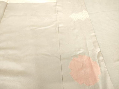 平和屋着物●訪問着　絞り　刺繍　花丸文　金彩　正絹　逸品　AABE7792ck