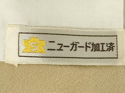 平和屋着物●訪問着　友禅　慶彩小袖　草花文　正絹　逸品　AABE7793ck