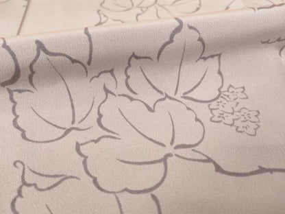平和屋着物●長襦袢　無双仕立て　葉尽くし　正絹　逸品　AABE7794ck