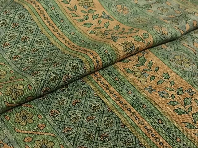 平和屋着物▽上質な小紋 単衣 手描き 花間道 正絹 逸品 AABE8053jh