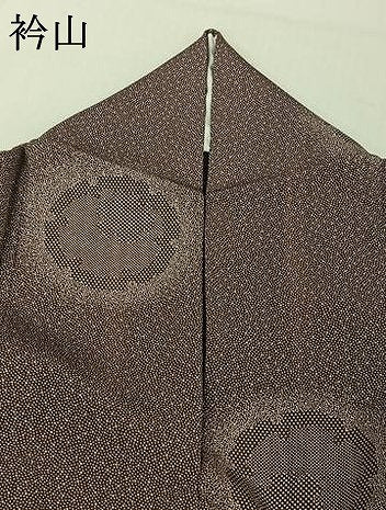 平和屋着物○小紋師 北原寿氷 江戸小紋 百柄 黒地 正絹 逸品