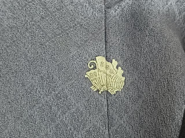 平和屋着物▽訪問着 単衣 手描き 草花文 正絹 逸品 AABE8057jh