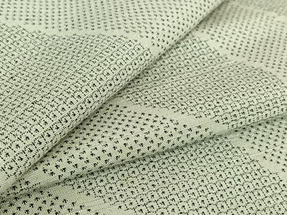 平和屋着物▽上質な紬　単衣　100亀甲　変わり斜縞　三越扱い　正絹　逸品　AABE8058jh