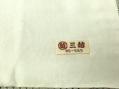 平和屋着物▽上質な紬　単衣　100亀甲　変わり斜縞　三越扱い　正絹　逸品　AABE8058jh