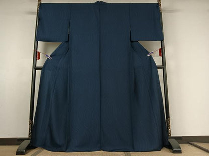 平和屋着物▽江戸小紋　単衣　流水文　正絹　逸品　AABE8060jh